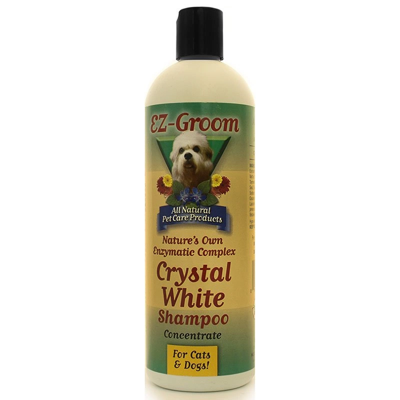 Шампунь для белой шерсти (концентрат 1:8) EZ-Groom Crystal White Enzyme, 473мл