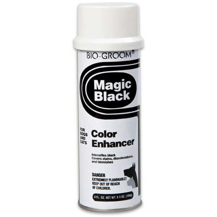 Спрей-мелок для черной шерсти, выставочный Bio-Groom Magic Black, 236мл