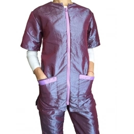 Блуза на молнии для грумера, MasterGroom, размер XL, лиловая