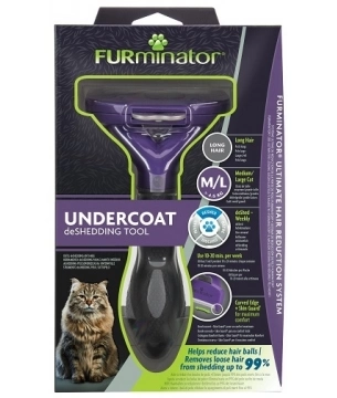 Фурминатор для больших кошек c длинной шерстью FURminator M/L