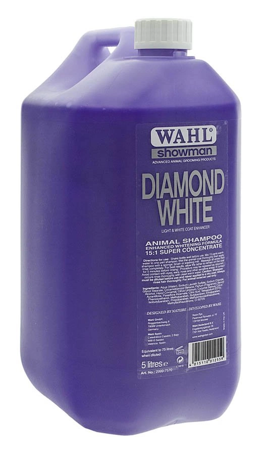 Шампунь для светлой шерсти (концентрат 1:15) Wahl Diamond White, 5л