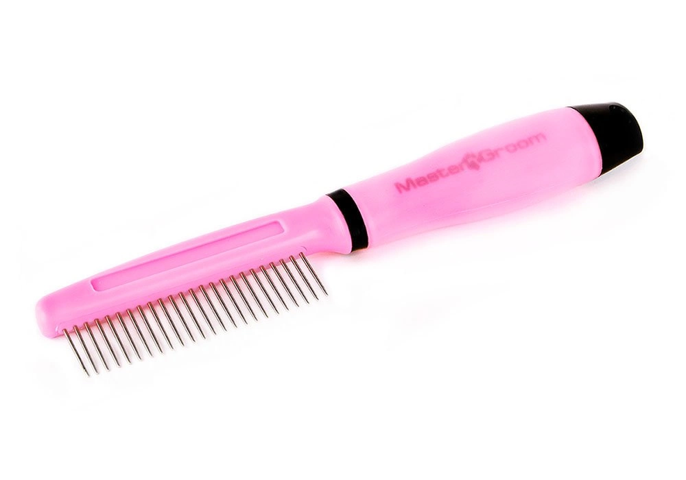 Расчёска MasterGroom с гелевой ручкой, редкие зубцы (Подарок!)