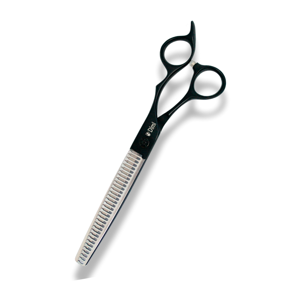 Ножницы для стрижки собак, филировочные, 33 зубца, 7.5" Dimi Black Cobalt TU-7033