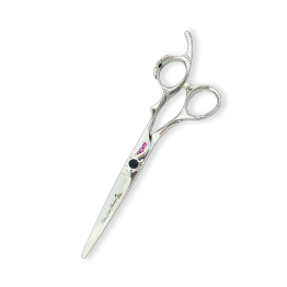 Ножницы для стрижки собак, прямые, 6.5" Dimi Flamingo Rose Line A7-60Black