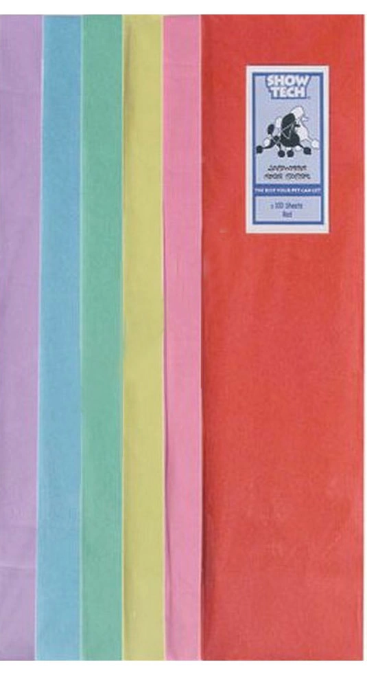Рисовая бумага для папильоток, цветная (10х40см), Show Tech Rice Paper 100шт