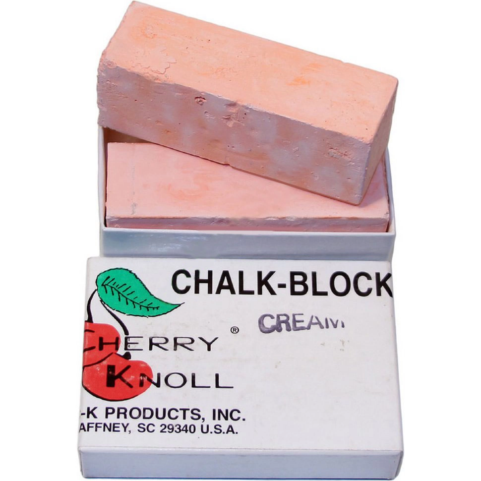 Мел для окрашивания шерсти животных (2 бруска по 75х25х25мм), С.K. Chalk Block Cream (кремовый)
